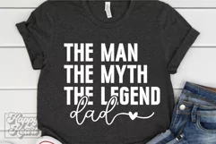 The Man The Myth The Legend Dad SVG - Fathers Day PNG Product Image 3