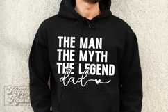 The Man The Myth The Legend Dad SVG - Fathers Day PNG Product Image 2