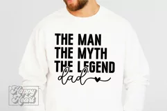 The Man The Myth The Legend Dad SVG - Fathers Day PNG Product Image 6