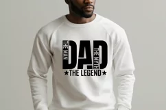 The Man The Myth The Legend Svg, Dad Quote Svg, Father's Day Product Image 2