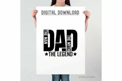 The Man The Myth The Legend Svg, Dad Quote Svg, Father's Day Product Image 3