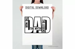 The Man The Myth The Legend Svg, Dad Quote Svg, Father's Day Product Image 3