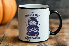 Retro Halloween Cat SVG, Vintage Meowgician's Apprentice Png Product Image 2