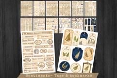 Botanical Midnight Herbarium Junk Journal Ephemera Product Image 12