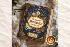 Botanical Midnight Herbarium Junk Journal Ephemera Product Image 3