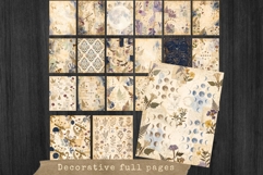 Botanical Midnight Herbarium Junk Journal Ephemera Product Image 5