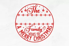 The miller family SVG, Christmas Round SVG Design Product Image 2