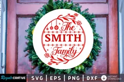 The miller family SVG, Christmas Round SVG Design Product Image 1