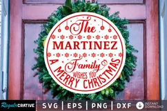 The miller family SVG, Christmas Round SVG Design Product Image 1