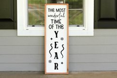 The most wonderful time of the year Porch Sign SVG Product Image 2