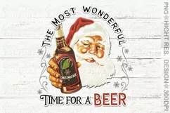 Retro Santa with a beer, the most wonderful time for a beer Product Image 2