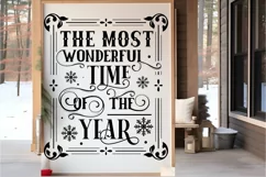 The Most Wonderful Time SVG , Farmhouse Christmas SVG Design Product Image 2