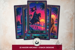 The Neon Mirage Tarot Cards Synthwave Major Arcana Product Image 3