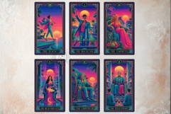The Neon Mirage Tarot Cards Synthwave Major Arcana Product Image 4