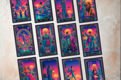The Neon Mirage Tarot Cards Synthwave Major Arcana Product Image 7