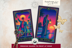 The Neon Mirage Tarot Cards Synthwave Major Arcana Product Image 8