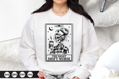 The night shift nurse - Nurse SVG Design Product Image 1