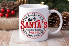 The North Pole Santa's SVG ,Christmas Sign SVG Design Product Image 3