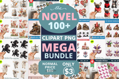 The Novel 100 Clipart PNG Mega Bundle Product Image 1