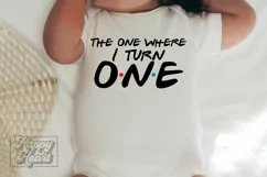The One Where I Turn One SVG - Friends 1st Birthday PNG Product Image 5