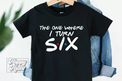 The One Where I Turn Six SVG - Friends 6th Birthday PNG Product Image 5