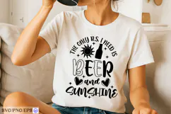 The Only BS I Need Is Beer And Sunshine SVG Funny Summer Product Image 2