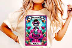 The Overstimulated Mom PNG, Funny Tarot Card PNG, Sarcastic Product Image 3