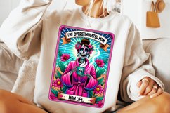 The Overstimulated Mom PNG, Funny Tarot Card PNG, Sarcastic Product Image 2