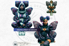 Papier Mache Rococo Fairy Fantasy Clipart Set Product Image 13