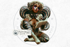 Papier Mache Rococo Fairy Fantasy Clipart Set Product Image 9