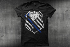 The Police Flag Badge with Distressed Effect Product Image 1
