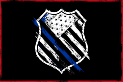 The Police Flag Badge with Distressed Effect Product Image 2