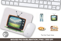 Mouse Pad Watercolor Post Feast Coma Product Image 1