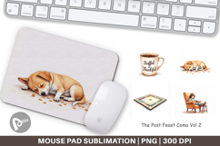 Mouse Pad Watercolor Post Feast Coma Product Image 1