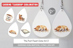 Earring Watercolor Post Feast Coma Product Image 1