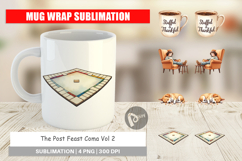 Mug Wrap Watercolor Post Feast Coma Product Image 1