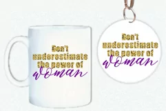 Don't Underestimate The Power Of Woman Svg, tshirt svg Product Image 2