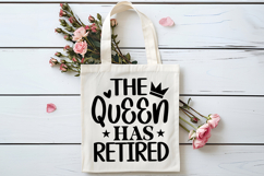 The Queen Has Retired SVG, Retirement SVG Product Image 4