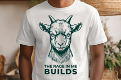 Funny Goat SVG Sarcastic Quote The Rage In Me Builds Product Image 3