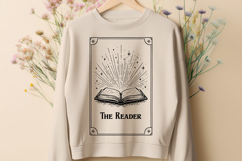 The Reader Tarot Card SVG - Mystic Book Lover PNG Design Product Image 2