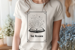 The Reader Tarot Card SVG - Mystic Book Lover PNG Design Product Image 3