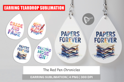 Red Pen Chronicles Earring Product Image 1