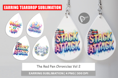 Red Pen Chronicles Earring Product Image 1