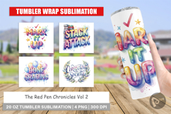 Red Pen Chronicles Tumbler Product Image 1