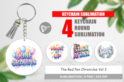 Red Pen Chronicles Keychain Product Image 1
