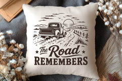 The Road Remembers SVG - Vintage Retro Truck Nostalgic PNG Product Image 3