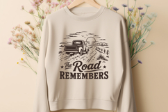 The Road Remembers SVG - Vintage Retro Truck Nostalgic PNG Product Image 2