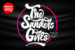 The Sanders Girl | Bold Script Retro Webfont for Stylish Web Product Image 1