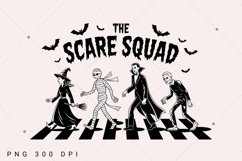 The Scare Squad PNG, Halloween Grateful Dead Shirt, Funny Product Image 2