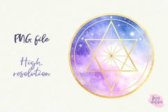 5 Seal of Solomon PNG Sacred Geometry Clipart Celestial Product Image 2